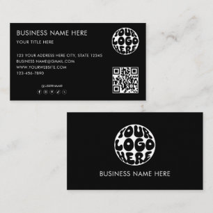 Custom Business Logo Corporate Marketing Modern Card