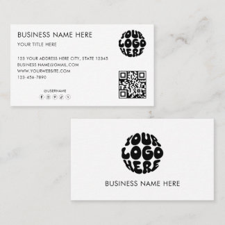 Custom Business Logo Corporate Marketing Modern Card