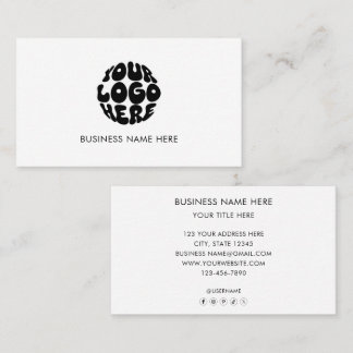 Custom Business Logo Corporate Marketing Modern Card