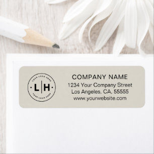 Custom Business Logo Corporate Return Address