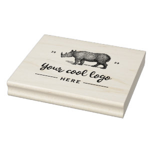 Custom Business Logo Create Your Own Brand Here Rubber Stamp