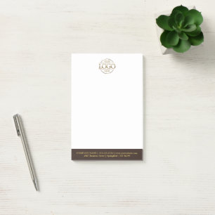Custom Business Logo Elegant Simple Professional Post-it Notes