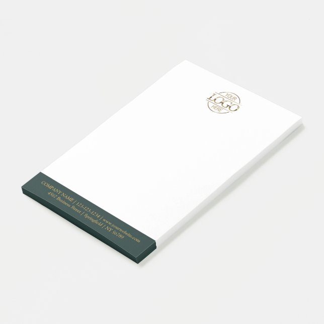 Custom Business Logo Elegant Simple Professional  Post-it Notes (Angled)