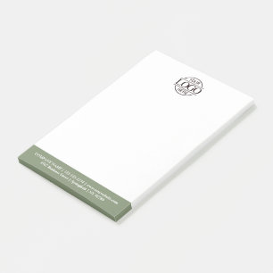 Custom Business Logo Elegant Simple Professional Post-it Notes