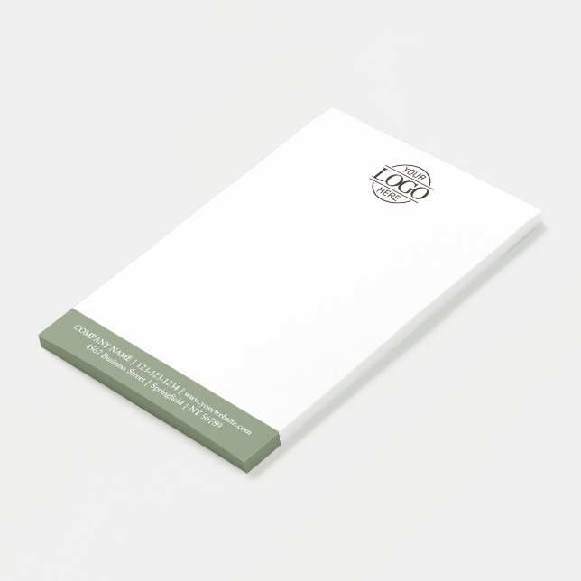 Custom Business Logo Elegant Simple Professional  Post-it Notes (Angled)