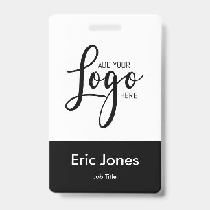 Custom BUSINESS LOGO employee ID identification Ba Badge