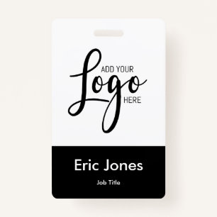 Custom BUSINESS LOGO employee ID identification Ba ID Badge