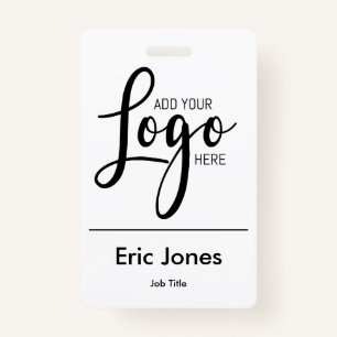 Custom BUSINESS LOGO employee ID identification ID ID Badge
