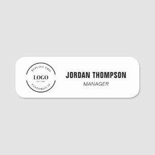 Custom Business logo Employee ID Name Tag