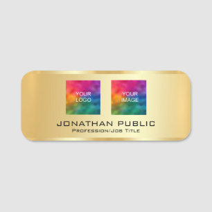 Custom Business Logo Employee Member Photo Here Name Tag