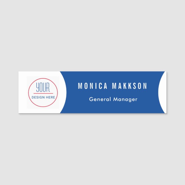 Custom Business Logo Employee Name Tag (Front)