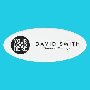 Custom Business Logo Employee Name Tag
