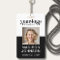 Custom Business Logo Employee Photo Black ID Badge