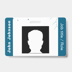 Custom business logo employee photo id badge