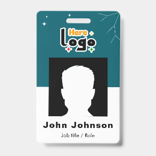 Custom Business Logo Employee Photo ID Badge