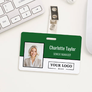 Custom Business Logo Employee Photo ID Badge