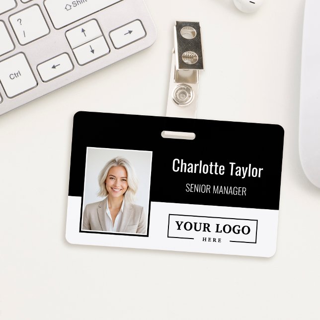 Custom Business Logo Employee Photo ID Badge (Creator Uploaded)