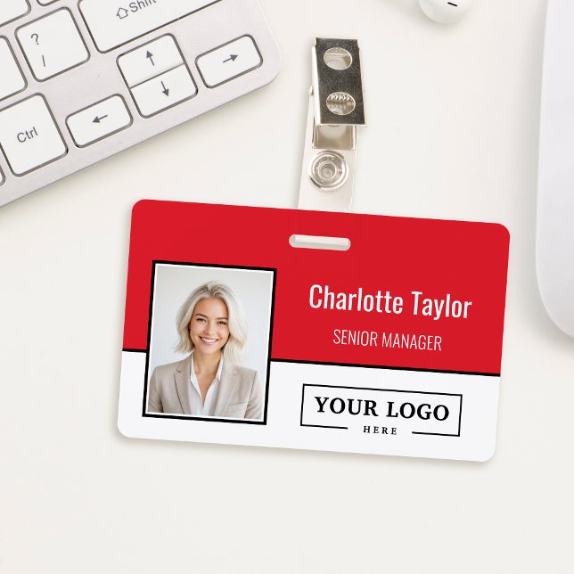 Custom Business Logo Employee Photo ID Badge (Creator Uploaded)