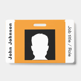 Custom Business Logo Employee Photo ID Badge