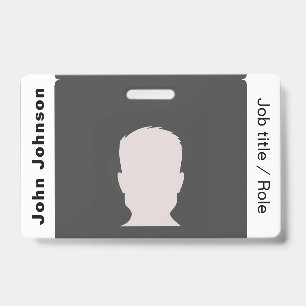 Custom Business Logo Employee Photo ID Badge