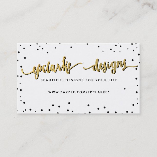 Custom Business Logo Example Business Card (Front)