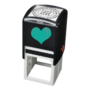 Custom Business Logo Eyecatching Round Borders Self-inking Stamp
