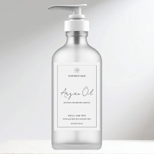 Custom Business Logo Front Bottle Product Label