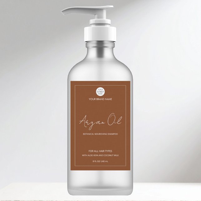 Custom Business Logo Front  Bottle Product Label (Creator Uploaded)