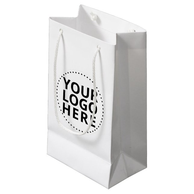 Custom Business Logo Gift Bag (Front Angled)