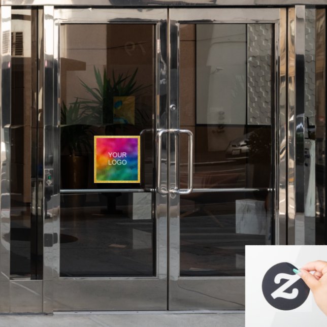 Custom Business Logo Gold Glitter Look Template (Office Door)