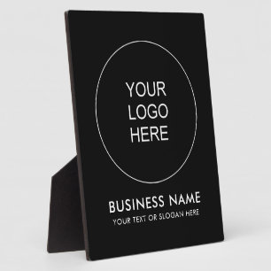 Custom Business Logo Here Template Modern Elegant Plaque