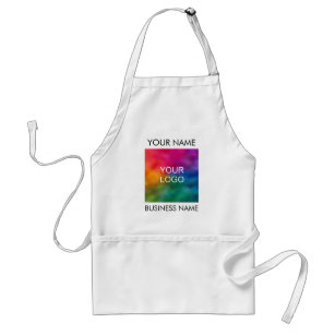 Custom Business Logo Here Text Name Template Standard Apron