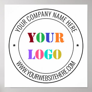 Custom Business Logo Info Text Promotional Poster