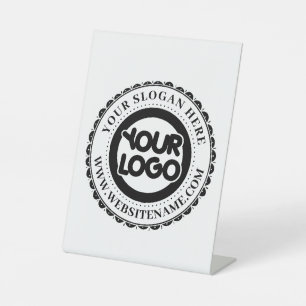 Custom Business Logo Large Pedestal Sign