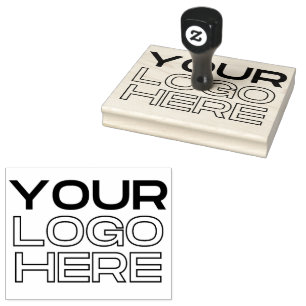 Custom Business Logo Large Rubber Stamp