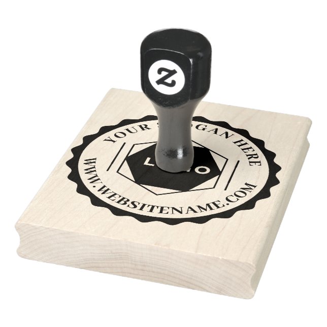Custom Business Logo Large Rubber Stamp (Stamp)