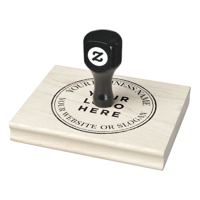 Custom Business Logo Large Rubber Stamp (Stamp)