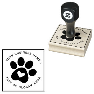 Custom Business Logo Large Rubber Stamp
