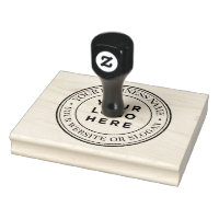Custom Business Logo Large Rubber Stamp