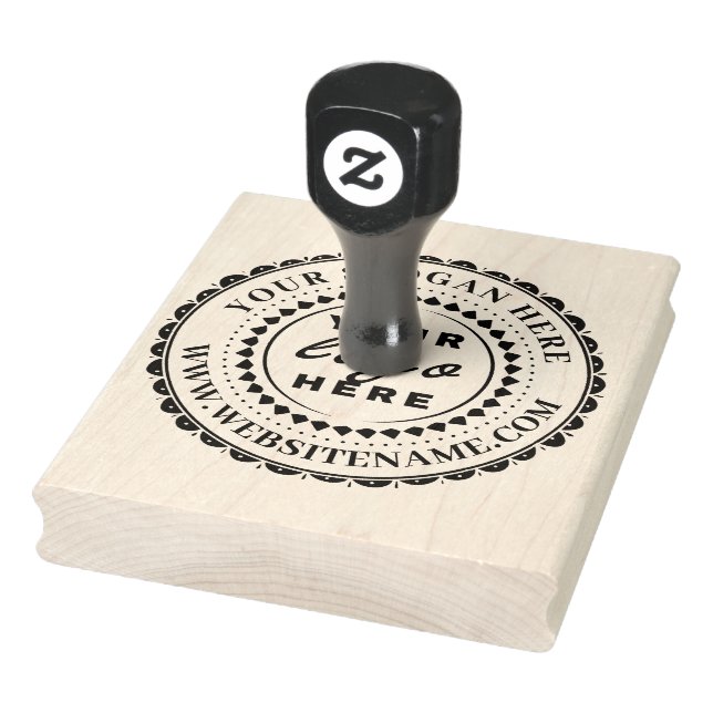 Custom Business Logo Large Rubber Stamp (Stamp)