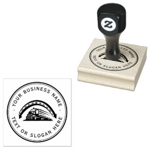 Custom Business Logo Large Rubber Stamp