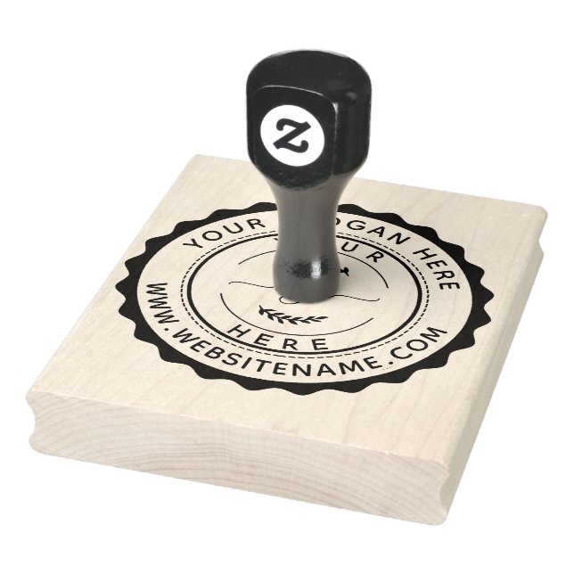 Custom Business Logo Large Rubber Stamp (Stamp)