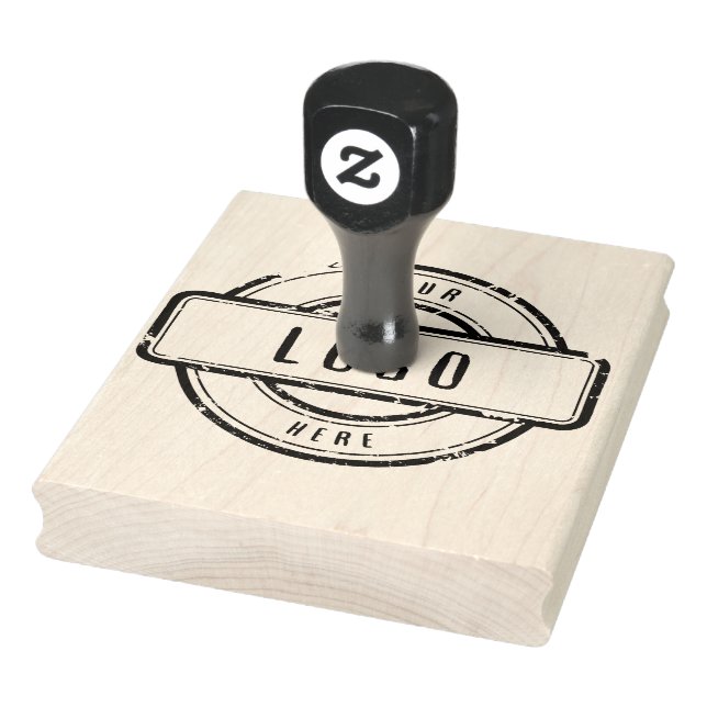 Custom Business Logo Large Rubber Stamp (Stamp)