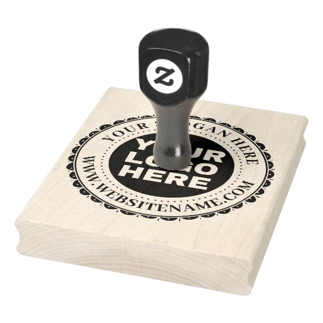 Custom Business Logo Large Rubber Stamp (Stamp)