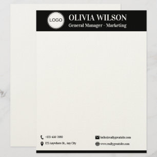 Custom Business Logo Letterhead