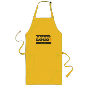 Custom Business Logo Merch Employee Staff Long Apron