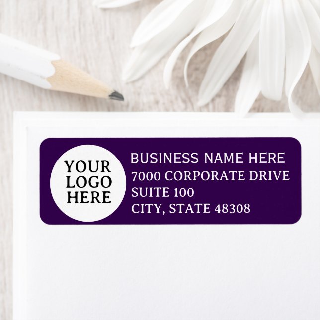 Custom Business logo Minimal Mono Return Address (Insitu)