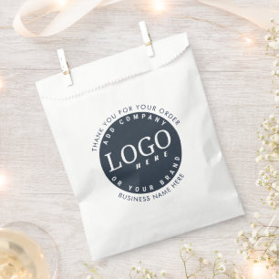 Custom Business Logo Modern Minimalist Favour Bags