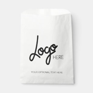 Custom Business Logo Modern Minimalist  Favour Bags