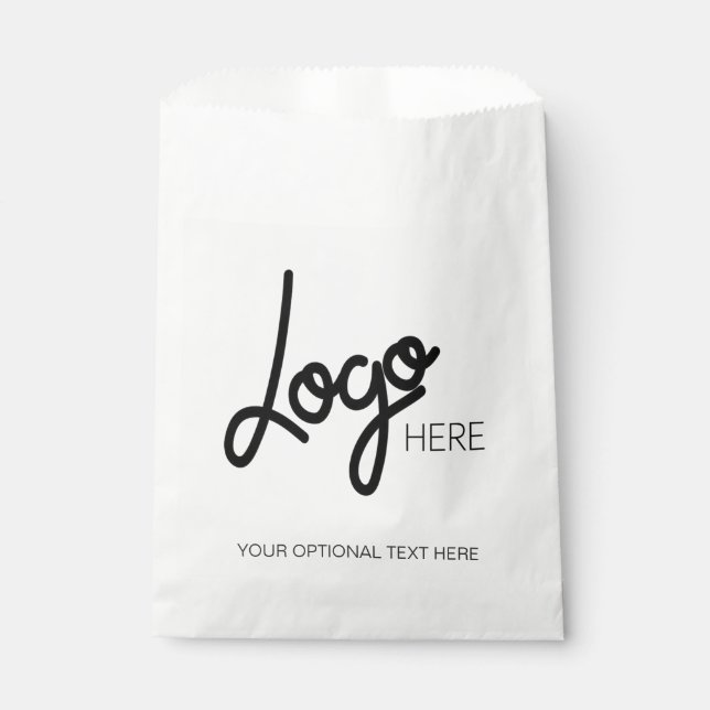 Custom Business Logo Modern Minimalist  Favour Bags (Front)